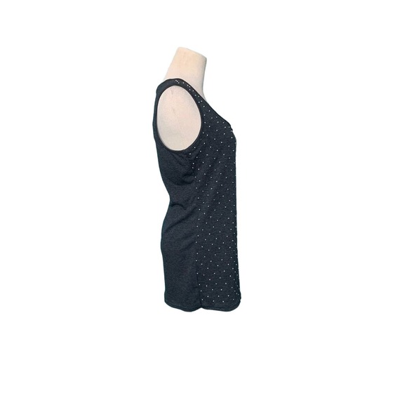 Pleione Gray Embellished Sleeveless Top Blouse Size M - Picture 9 of 9